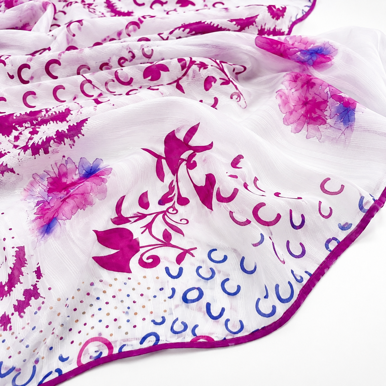 Premium Digital Print 3-Piece Unstitched Lawn Suit – All-Over 90/70 Bana Dora