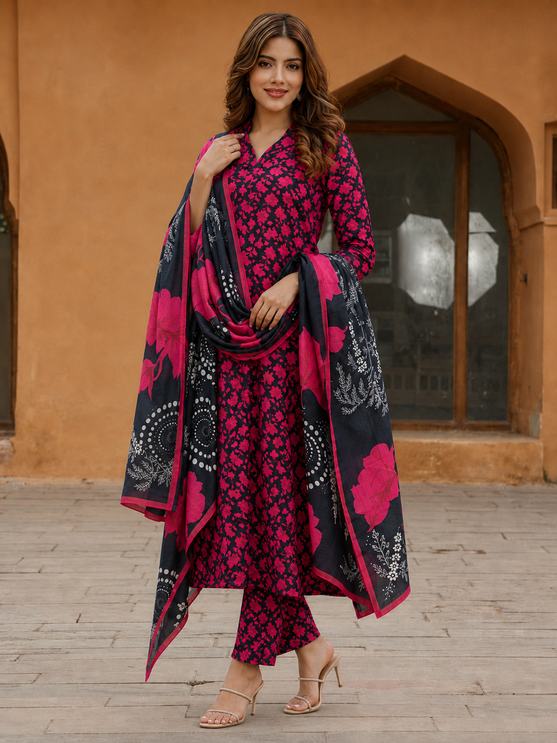 3Pc Unstitched Printed Lawn Suits for Women (Unstitched)