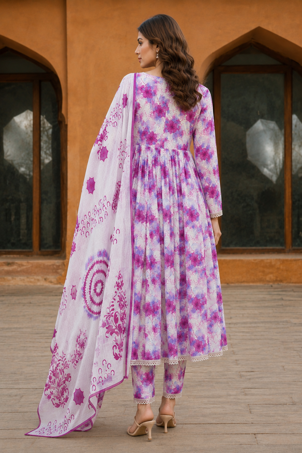 3Pc Unstitched Printed Lawn Suits for Women (Unstitched)