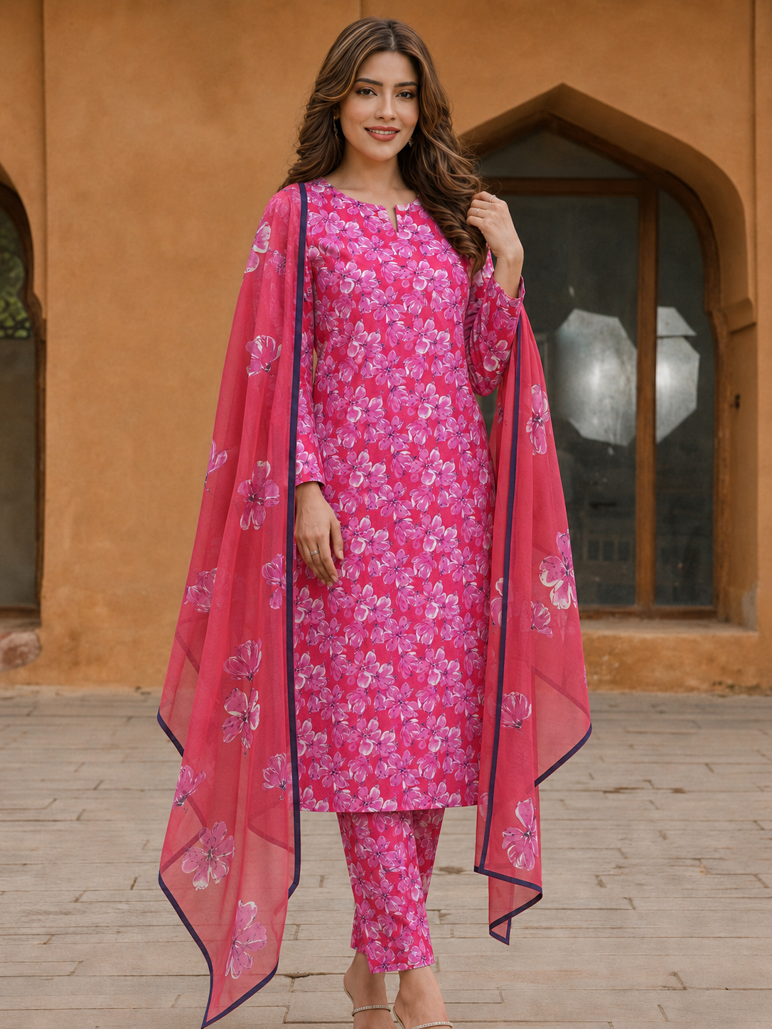 3Pc Unstitched Printed Lawn Suits for Women (Unstitched)
