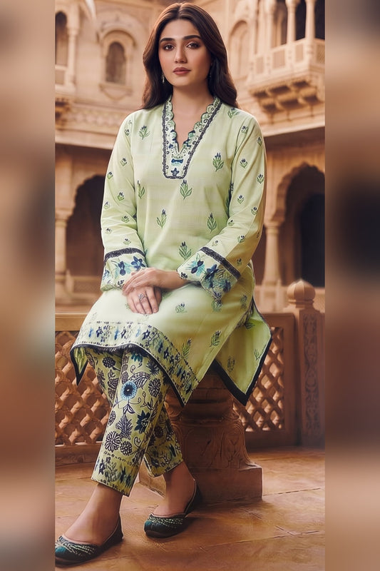 Classic Charm Khaddar Digital Printed 3 Piece Suit (Unstitched)