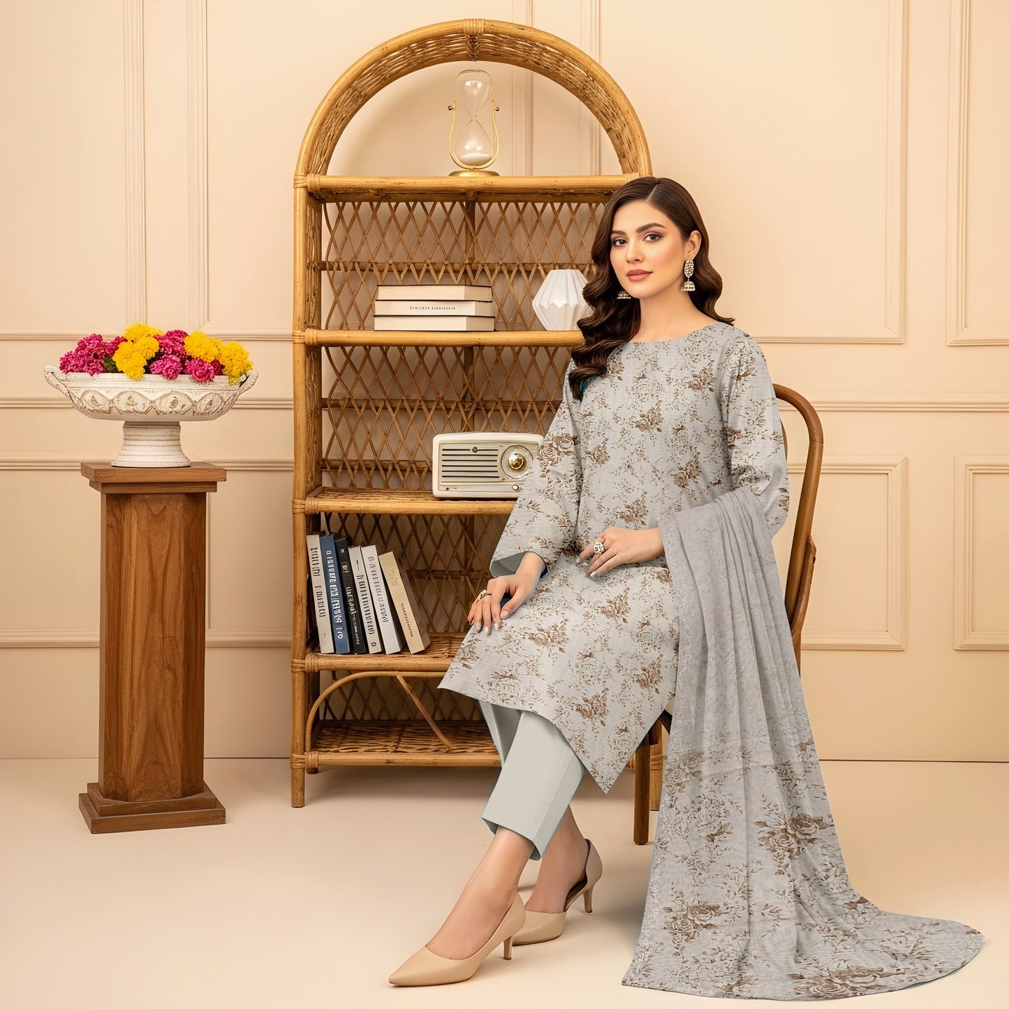 Mother COllection Bana Dora Lawn Digital Print 3peice Unstitch