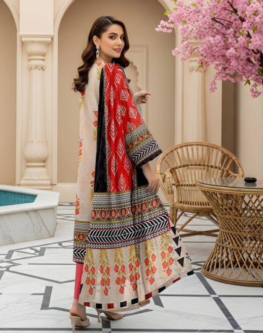 Premium Quality Lawn 3-Piece Printed
