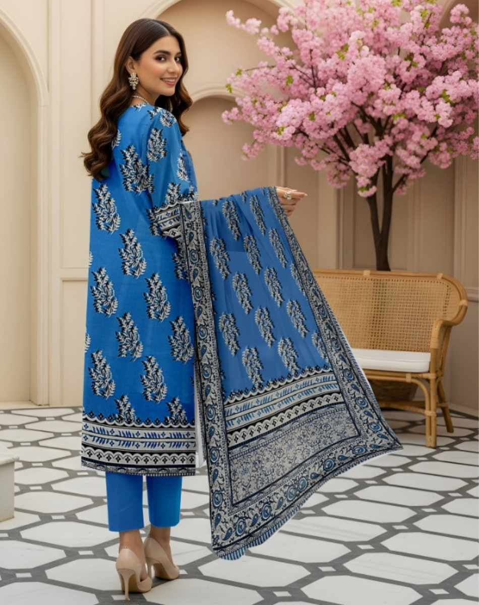 Premium Quality Lawn 3-Piece Printed