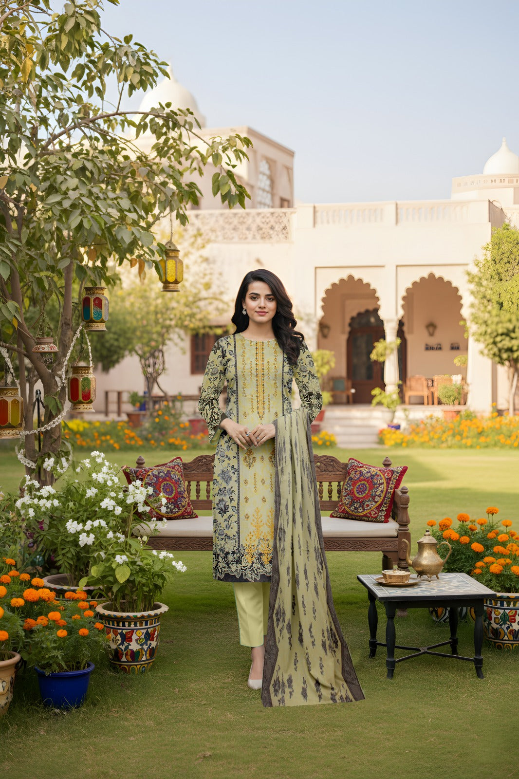 Lawn 3-Piece Embroidered Suit – Premium Summer Collection