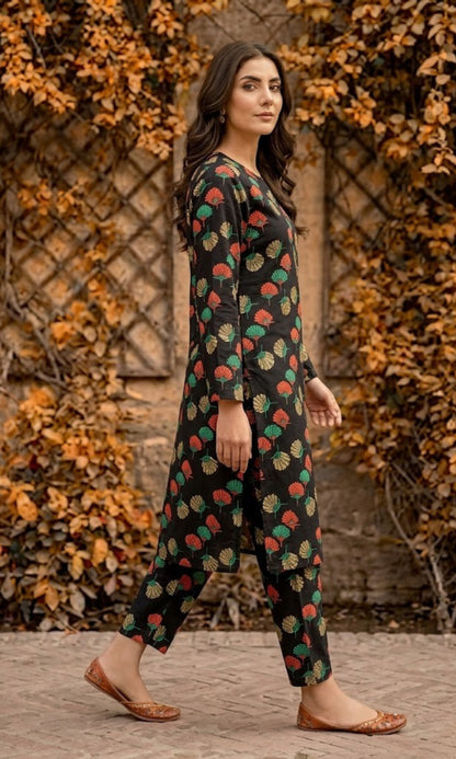 Luxury Emerald Printed Lawn Unstitched 2 Piece Summer Collection (Unstitched)