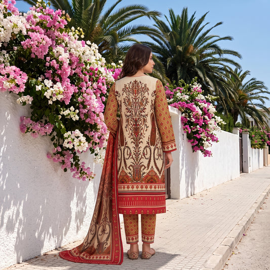 Premium Khaddar 3-Piece Ladies Suit