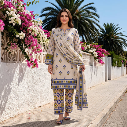 Premium Khaddar 3-Piece Ladies Suit