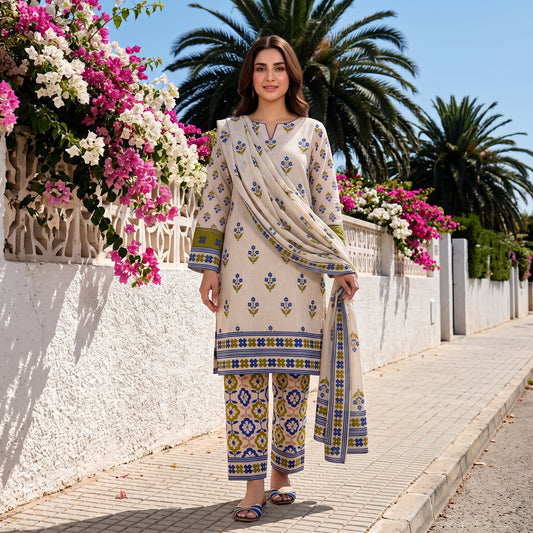 Premium Khaddar 3-Piece Ladies Suit