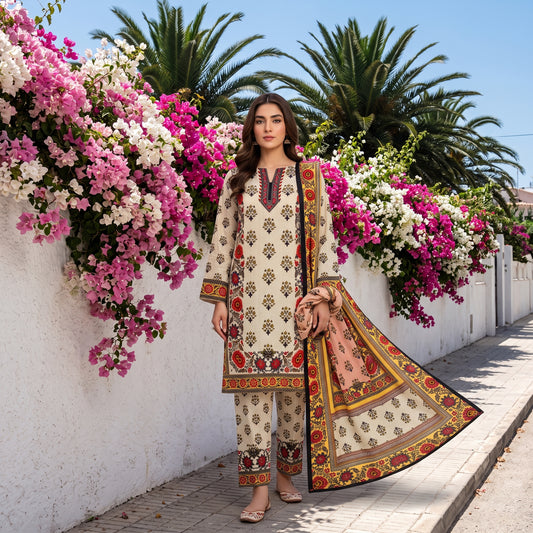 Premium Khaddar 3-Piece Ladies Suit