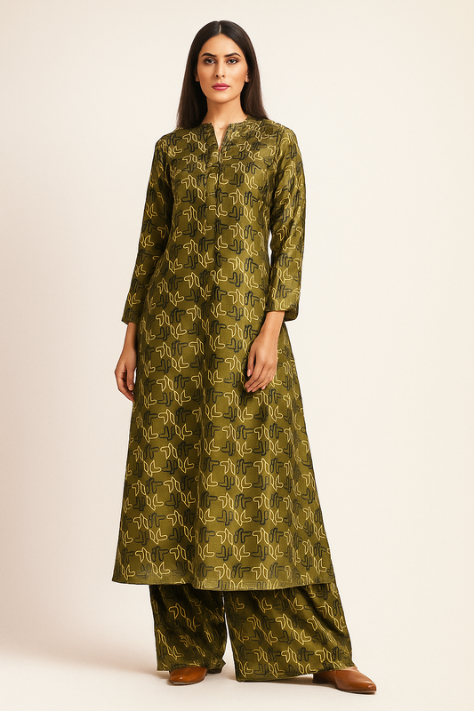 ROYAL KHADDAR PRINTED ALL OVER TWO PEICE (UNSTITCH)