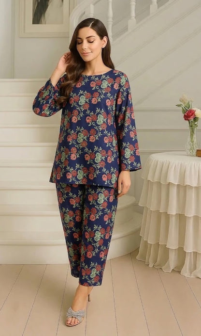 Luxury Emerald Printed Lawn Unstitched 2 Piece Summer Collection (Unstitched)
