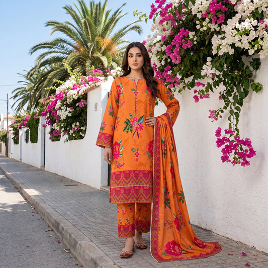 Premium Khaddar 3-Piece Ladies Suit