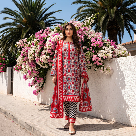 Premium Khaddar 3-Piece Ladies Suit