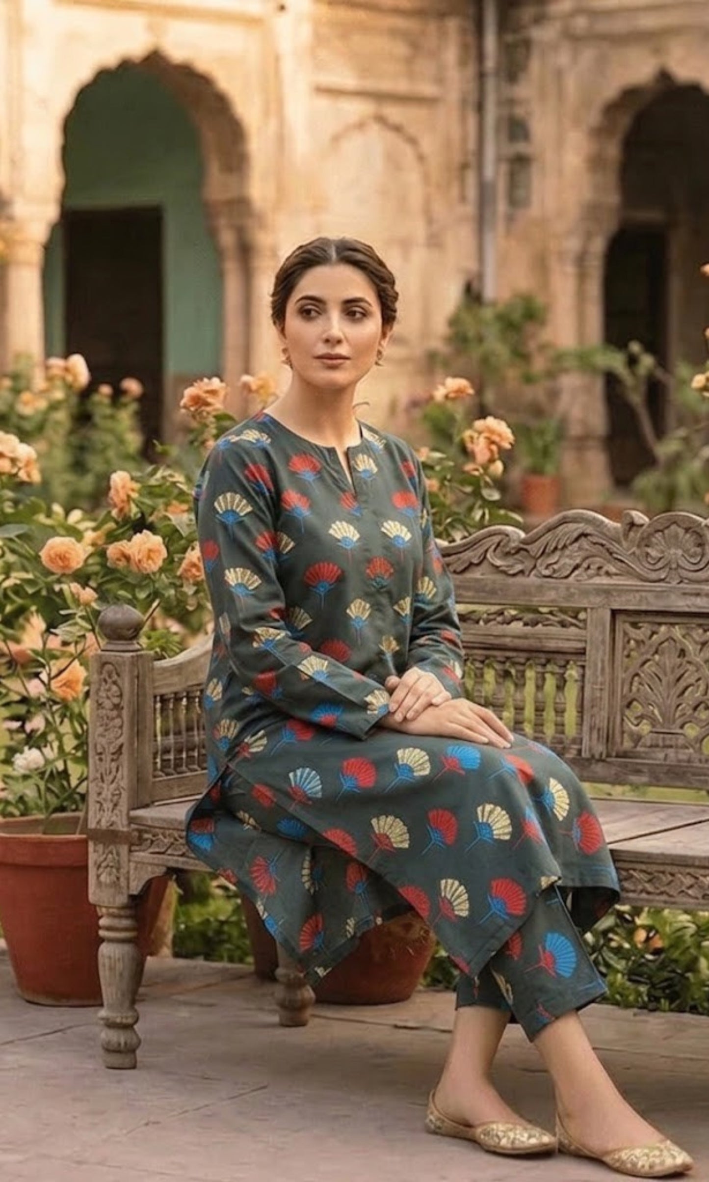 Luxury Emerald Printed Lawn Unstitched 2 Piece Summer Collection (Unstitched)
