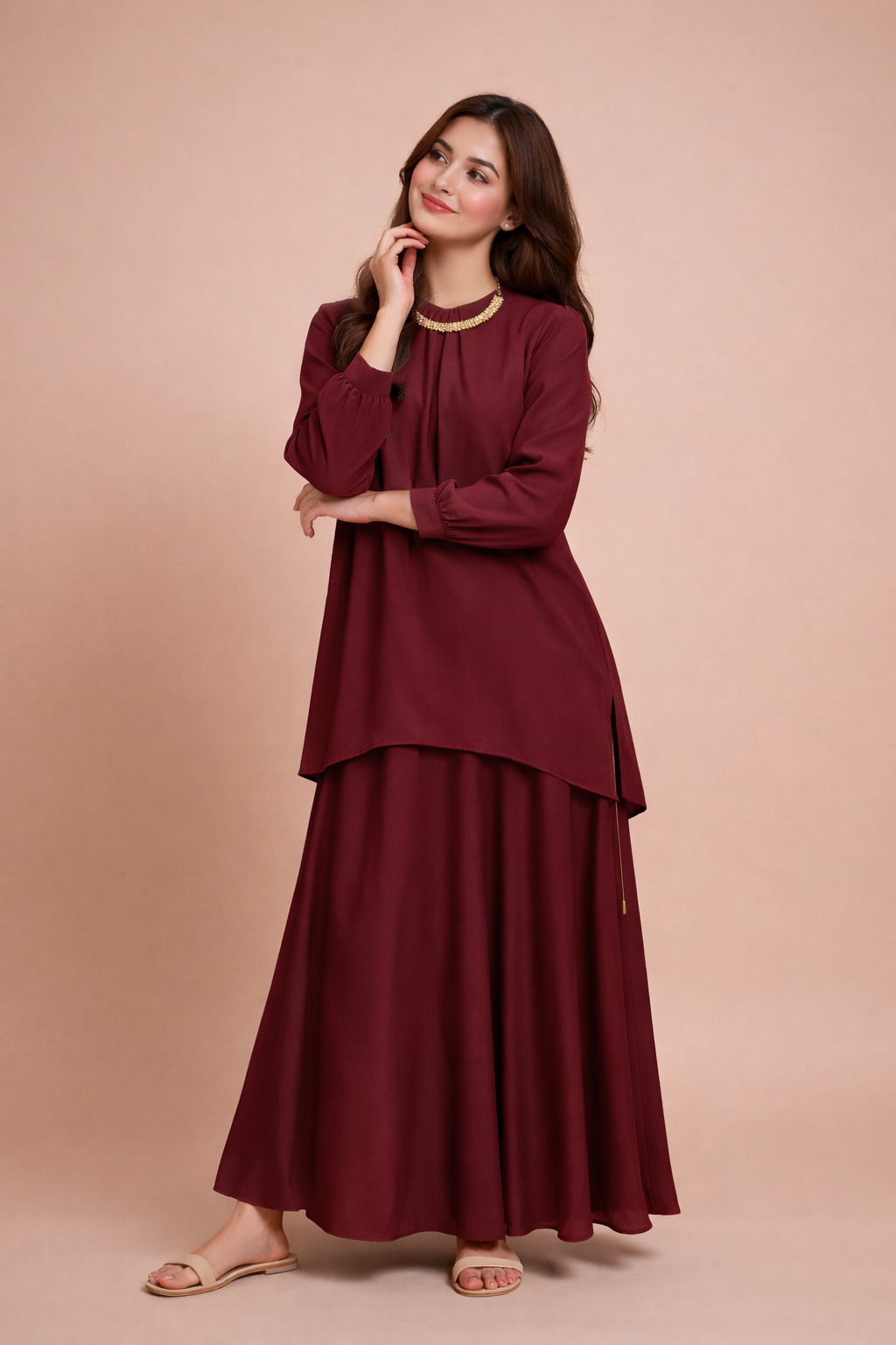 Elegant Western Two-Piece Ensemble (STITCHED)