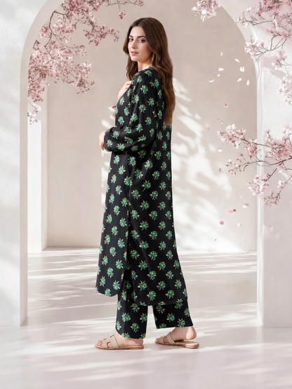 ALL OVER PRINT LAWN TWO PEICE SUIT UNSTITCH