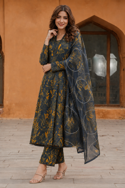3Pc Unstitched Printed Lawn Suits for Women (Unstitched)