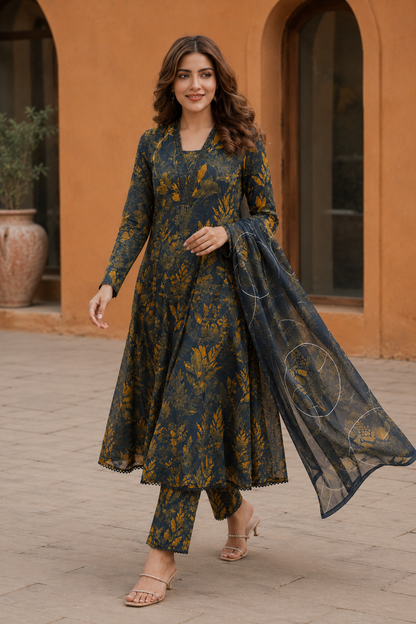 3Pc Unstitched Printed Lawn Suits for Women (Unstitched)