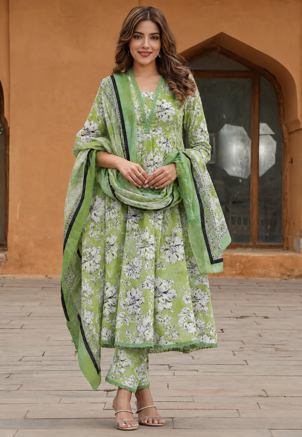 3Pc Unstitched Printed Lawn Suits for Women (Unstitched)