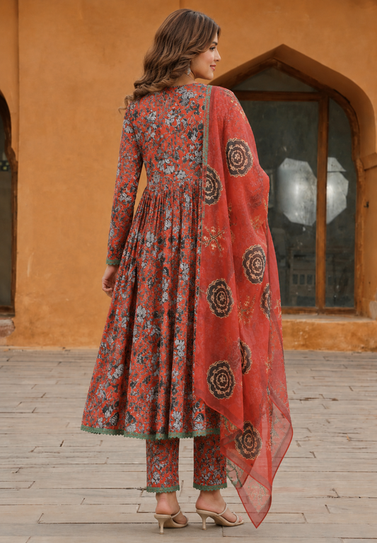 3Pc Unstitched Printed Lawn Suits for Women (Unstitched)