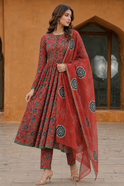 3Pc Unstitched Printed Lawn Suits for Women (Unstitched)