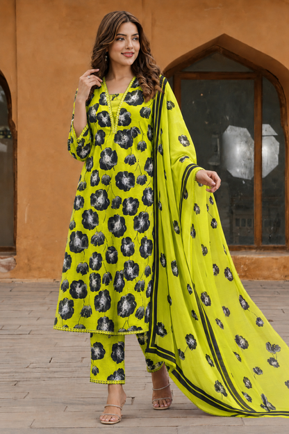 3Pc Unstitched Printed Lawn Suits for Women (Unstitched)