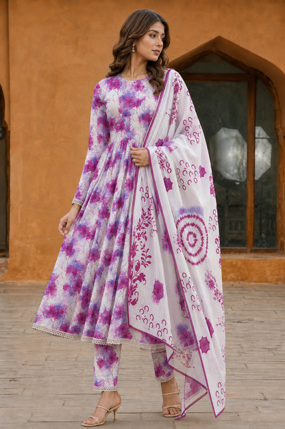 3Pc Unstitched Printed Lawn Suits for Women (Unstitched)