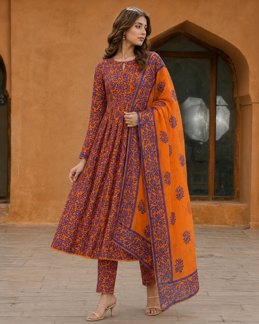 3Pc Unstitched Printed Lawn Suits for Women (Unstitched)