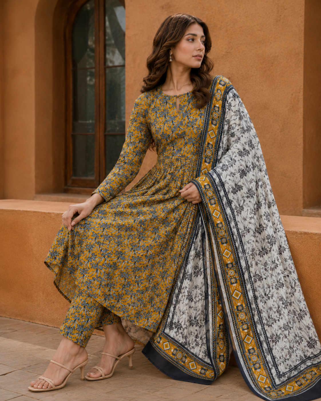 3Pc Unstitched Printed Lawn Suits for Women (Unstitched)