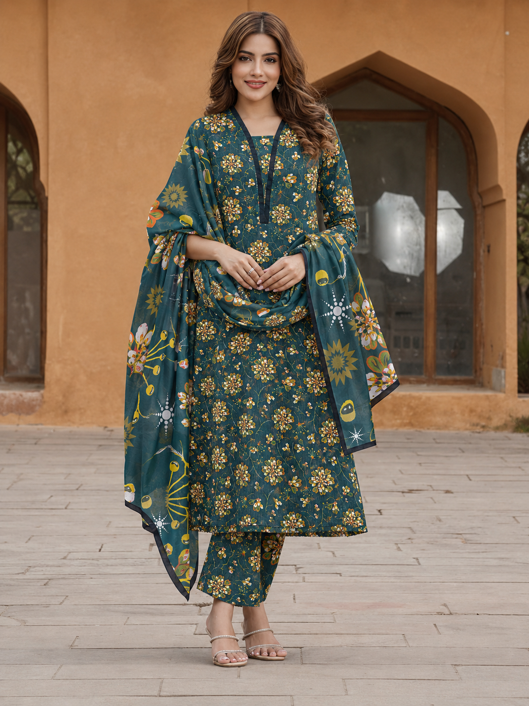 3Pc Unstitched Printed Lawn Suits for Women (Unstitched)