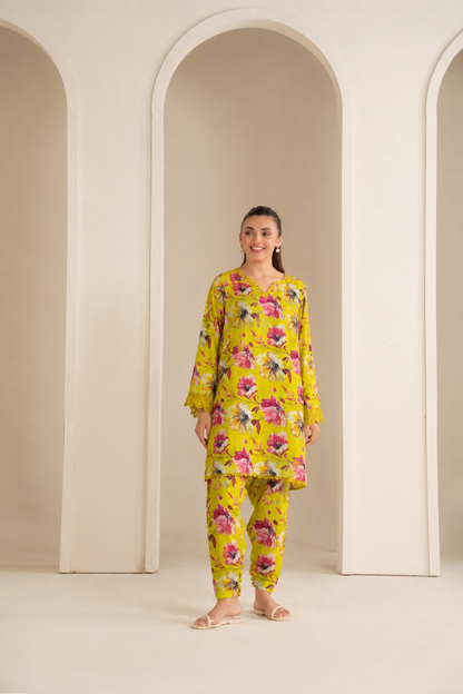 Bin Anwar Print Lawn Luxury 2 Piece Suit – Elegant Summer Collection ( Unstitched)