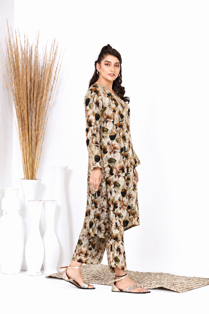 Bin Anwar Print Lawn Luxury 2 Piece Suit – Elegant Summer Collection ( Unstitched)