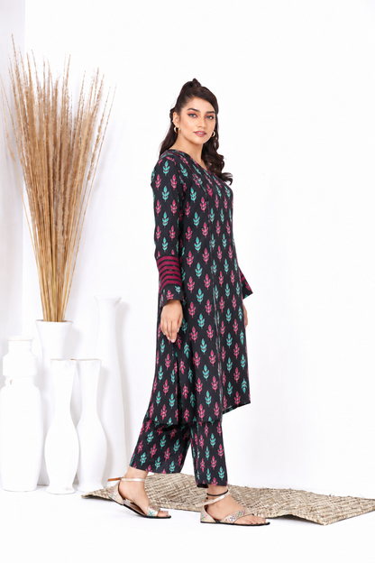 Bin Anwar Print Lawn Luxury 2 Piece Suit – Elegant Summer Collection ( Unstitched)