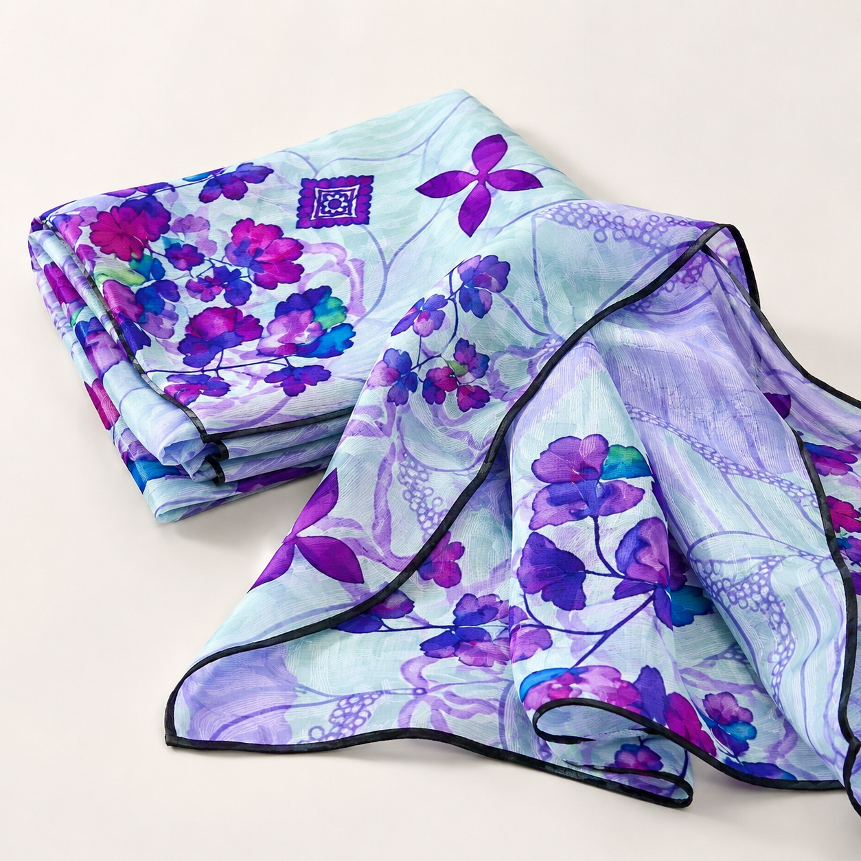 Premium Digital Print 3-Piece Unstitched Lawn Suit – All-Over 90/70 Bana Dora