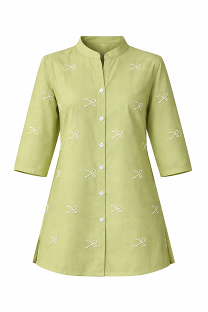 Embroidered Bana Dora Lawn Top (STITCHED)