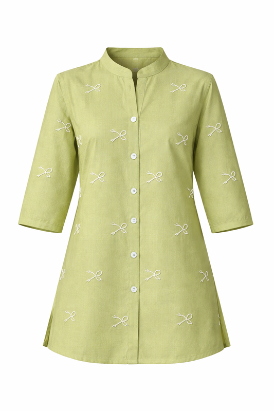Embroidered Bana Dora Lawn Top (STITCHED)