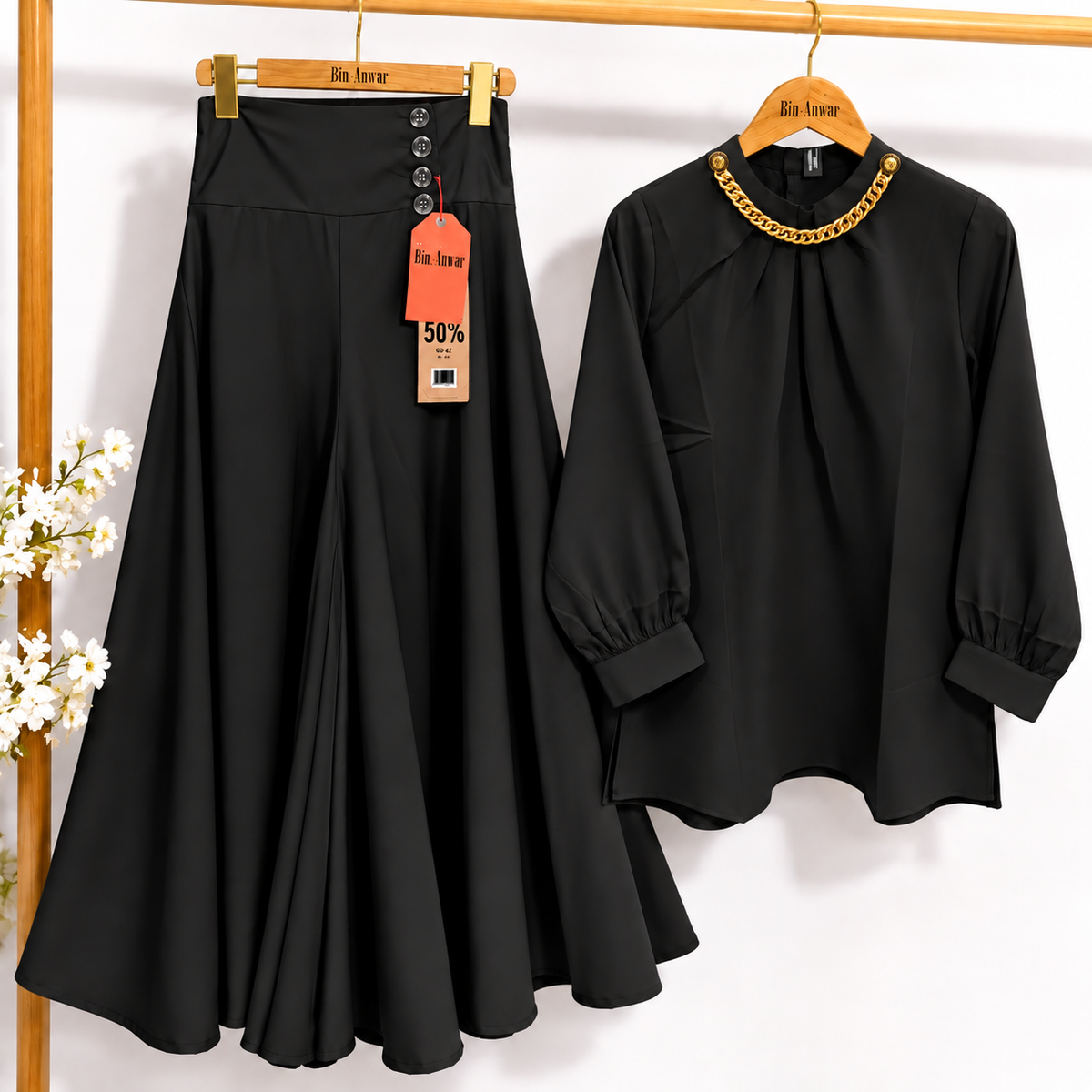 Western Trendy Chain With Plazo Suit | Bin Anwar Special Sale Article