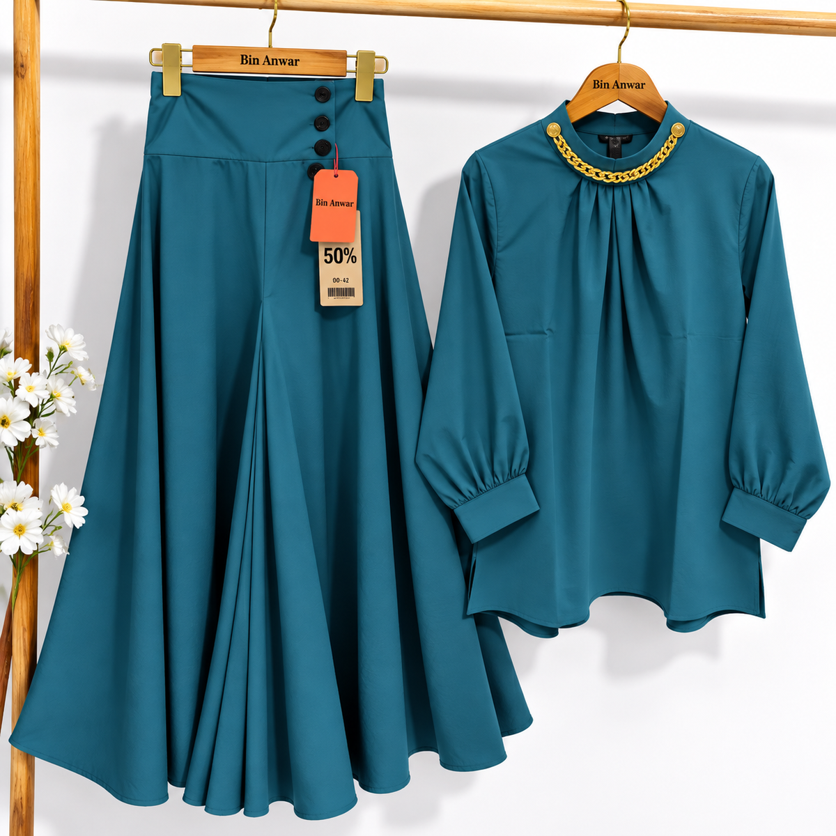 Western Trendy Chain With Plazo Suit | Bin Anwar Special Sale Article