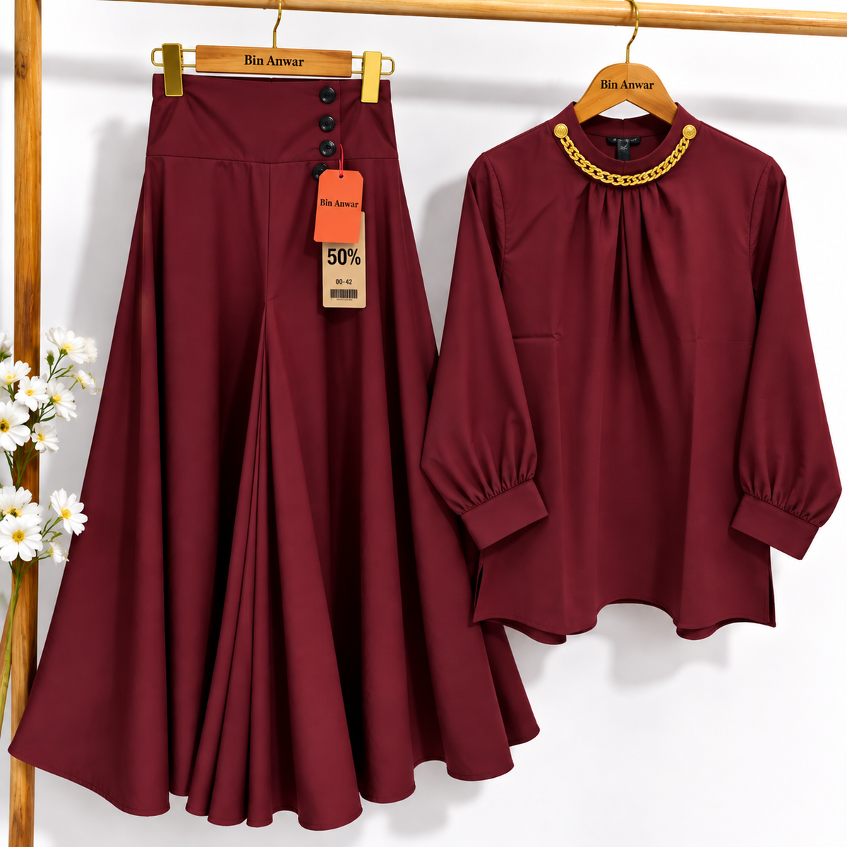 Western Trendy Chain With Plazo Suit | Bin Anwar Special Sale Article