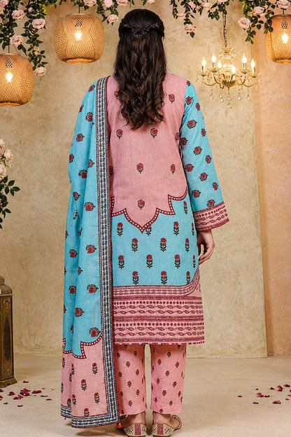 Classic Charm Khaddar Digital Printed 3 Piece Suit (Unstitched)