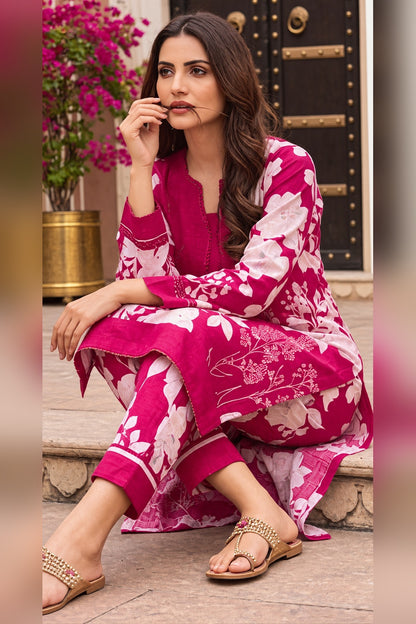 Classic Charm Khaddar Digital Printed 3 Piece Suit (Unstitched)
