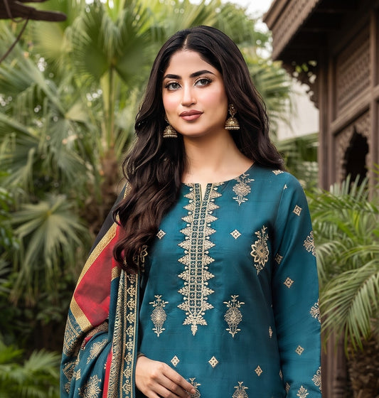 Meerab By Bin Anwar Kashmiri Shawl 3-Piece Suit (Unstitched)