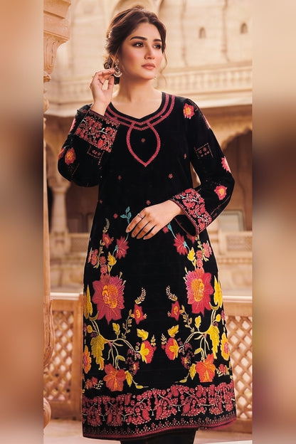 Classic Charm Khaddar Digital Printed 3 Piece Suit (Unstitched)