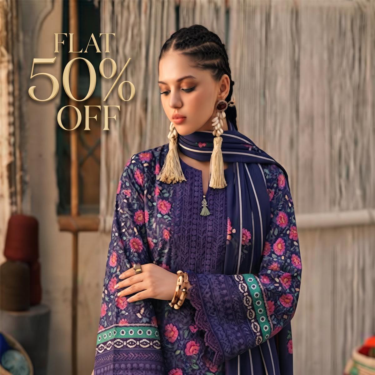 FLAT 50% OFF