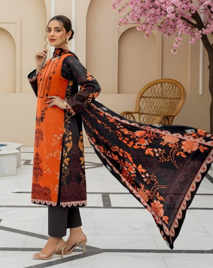 Premium Quality Lawn 3-Piece Printed