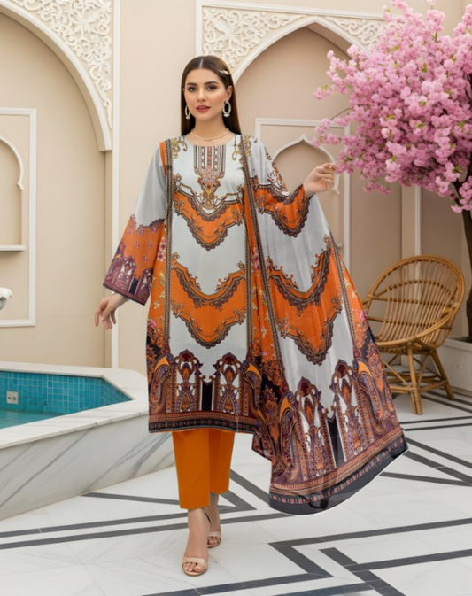 Premium Quality Lawn 3-Piece Printed