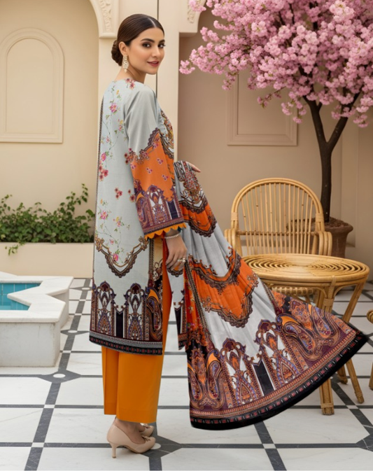 Premium Quality Lawn 3-Piece Printed