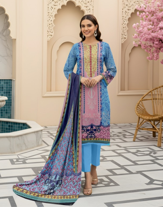 Premium Quality Lawn 3-Piece Printed