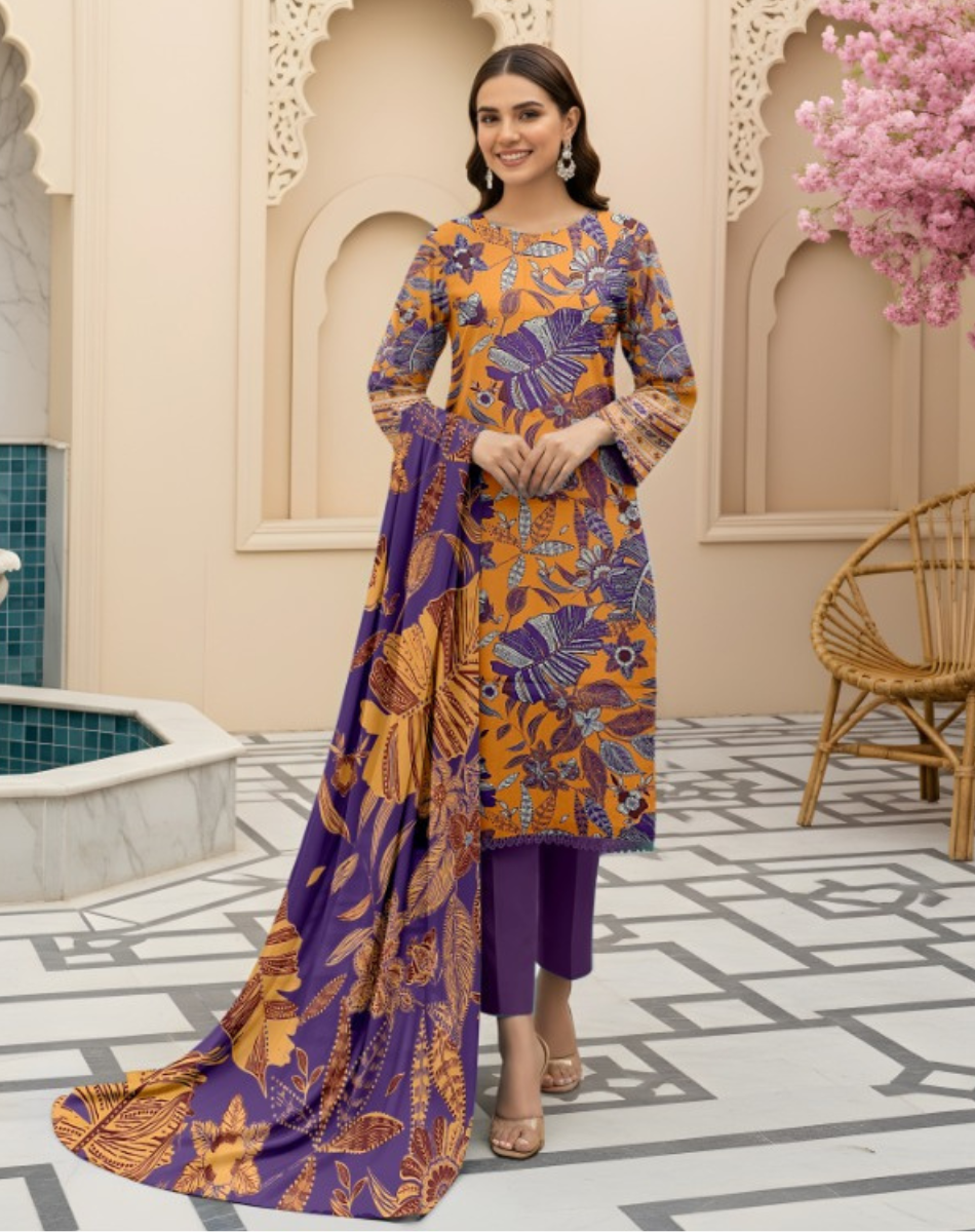 Premium Quality Lawn 3-Piece Printed